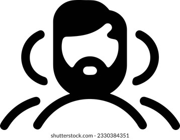 Imagen vectorial del símbolo de icono del profesor. Ilustración de la imagen de diseño del icono de la escuela de negocios. EPS 10
