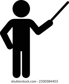 Teacher icon symbol vector image. Illustration of the training business school classroom icon design image. EPS 10