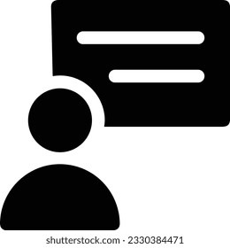Lehrersymbol Symbol, Vektorbild. Illustration des Designbildes der Business School Klassenzimmer EPS10