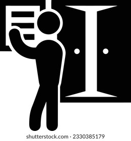 Imagen vectorial del símbolo de icono del profesor. Ilustración de la imagen de diseño del icono de la escuela de negocios. EPS 10