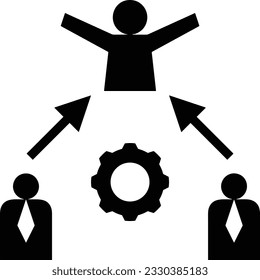 Teacher icon symbol vector image. Illustration of the training business school classroom icon design image. EPS 10