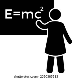 Teacher icon symbol vector image. Illustration of the training business school classroom icon design image. EPS 10