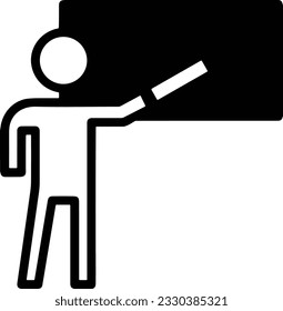 Teacher icon symbol vector image. Illustration of the training business school classroom icon design image. EPS 10