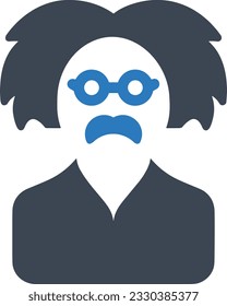 Imagen vectorial del símbolo de icono del profesor. Ilustración de la imagen de diseño del icono de la escuela de negocios. EPS 10