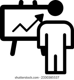 Imagen vectorial del símbolo de icono del profesor. Ilustración de la imagen de diseño del icono de la escuela de negocios. EPS 10