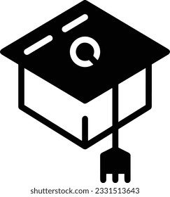 Imagen vectorial del símbolo de icono del profesor. Ilustración de la imagen de diseño del icono de la escuela de negocios. EPS 10