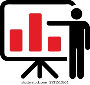 Teacher icon symbol vector image. Illustration of the training business school classroom icon design image. EPS 10