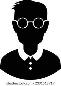 Imagen vectorial del símbolo de icono del profesor. Ilustración de la imagen de diseño del icono de la escuela de negocios. EPS 10