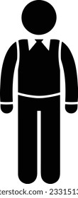 Teacher icon symbol vector image. Illustration of the training business school classroom icon design image. EPS 10