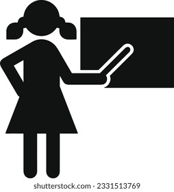 Teacher icon symbol vector image. Illustration of the training business school classroom icon design image. EPS 10