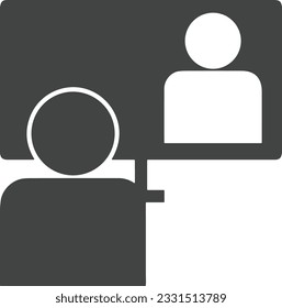 Teacher icon symbol vector image. Illustration of the training business school classroom icon design image. EPS 10