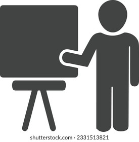 Lehrersymbol Symbol, Vektorbild. Illustration des Designbildes der Business School Klassenzimmer EPS10