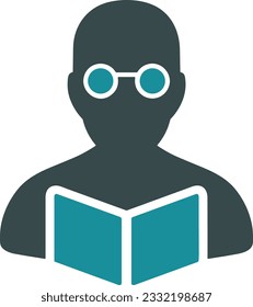 Teacher icon symbol vector image. Illustration of the training business school classroom icon design image. EPS 10
