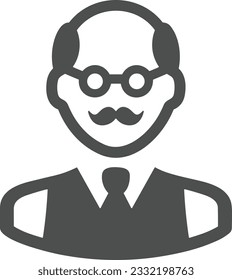 Teacher icon symbol vector image. Illustration of the training business school classroom icon design image. EPS 10