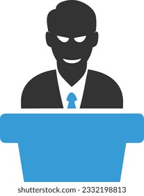 Lehrersymbol Symbol, Vektorbild. Illustration des Designbildes der Business School Klassenzimmer EPS10