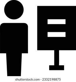 Teacher icon symbol vector image. Illustration of the training business school classroom icon design image. EPS 10