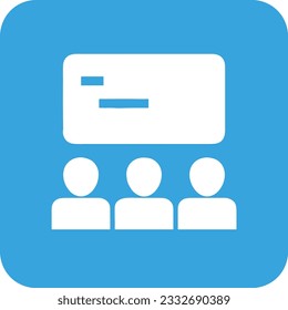 Teacher icon symbol vector image. Illustration of the training business school classroom icon design image. EPS 10
