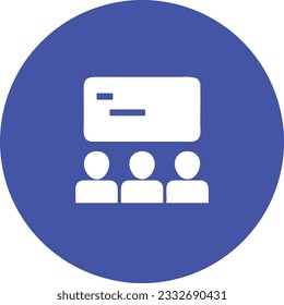 Teacher icon symbol vector image. Illustration of the training business school classroom icon design image. EPS 10