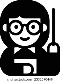 Teacher icon symbol vector image. Illustration of the training business school classroom icon design image. EPS 10