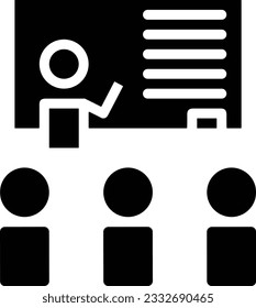 Teacher icon symbol vector image. Illustration of the training business school classroom icon design image. EPS 10