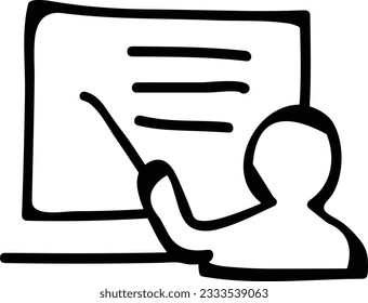 Teacher icon symbol vector image. Illustration of the training business school classroom icon design image. EPS 10