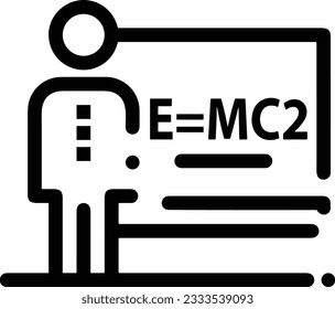 Teacher icon symbol vector image. Illustration of the training business school classroom icon design image. EPS 10
