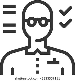 Imagen vectorial del símbolo de icono del profesor. Ilustración de la imagen de diseño del icono de la escuela de negocios. EPS 10