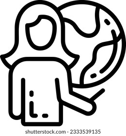Teacher icon symbol vector image. Illustration of the training business school classroom icon design image. EPS 10