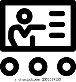 Teacher icon symbol vector image. Illustration of the training business school classroom icon design image. EPS 10