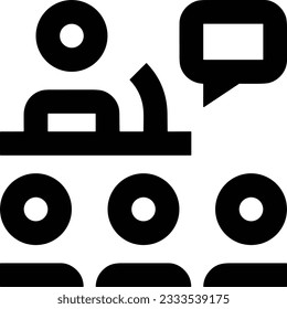 Teacher icon symbol vector image. Illustration of the training business school classroom icon design image. EPS 10