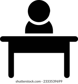 Lehrersymbol Symbol, Vektorbild. Illustration des Designbildes der Business School Klassenzimmer EPS10