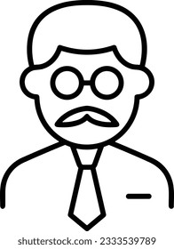 Teacher icon symbol vector image. Illustration of the training business school classroom icon design image. EPS 10