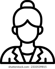 Imagen vectorial del símbolo de icono del profesor. Ilustración de la imagen de diseño del icono de la escuela de negocios. EPS 10