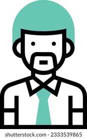 Lehrersymbol Symbol, Vektorbild. Illustration des Designbildes der Business School Klassenzimmer EPS10