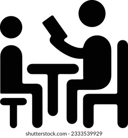 Teacher icon symbol vector image. Illustration of the training business school classroom icon design image. EPS 10