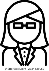 Teacher icon symbol vector image. Illustration of the training business school classroom icon design image. EPS 10
