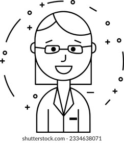 Teacher icon symbol vector image. Illustration of the training business school classroom icon design image. EPS 10