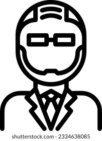 Teacher icon symbol vector image. Illustration of the training business school classroom icon design image. EPS 10