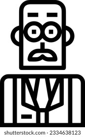 Teacher icon symbol vector image. Illustration of the training business school classroom icon design image. EPS 10