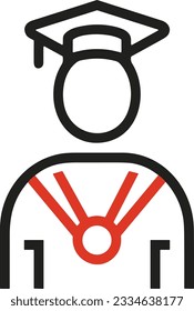 Teacher icon symbol vector image. Illustration of the training business school classroom icon design image. EPS 10
