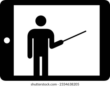 Teacher icon symbol vector image. Illustration of the training business school classroom icon design image. EPS 10