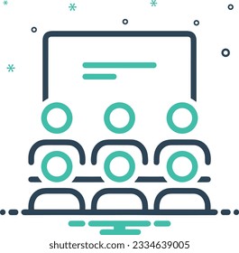 Teacher icon symbol vector image. Illustration of the training business school classroom icon design image. EPS 10