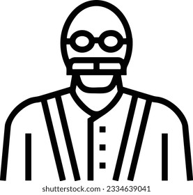 Teacher icon symbol vector image. Illustration of the training business school classroom icon design image. EPS 10