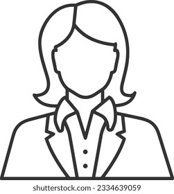 Imagen vectorial del símbolo de icono del profesor. Ilustración de la imagen de diseño del icono de la escuela de negocios. EPS 10