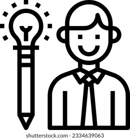 Teacher icon symbol vector image. Illustration of the training business school classroom icon design image. EPS 10