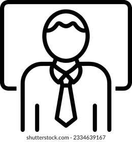 Teacher icon symbol vector image. Illustration of the training business school classroom icon design image. EPS 10