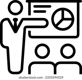 Lehrersymbol Symbol, Vektorbild. Illustration des Designbildes der Business School Klassenzimmer EPS10
