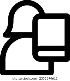 Imagen vectorial del símbolo de icono del profesor. Ilustración de la imagen de diseño del icono de la escuela de negocios. EPS 10