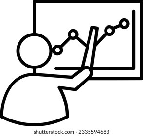 Teacher icon symbol vector image. Illustration of the training business school classroom icon design image. EPS 10