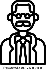 Teacher icon symbol vector image. Illustration of the training business school classroom icon design image. EPS 10